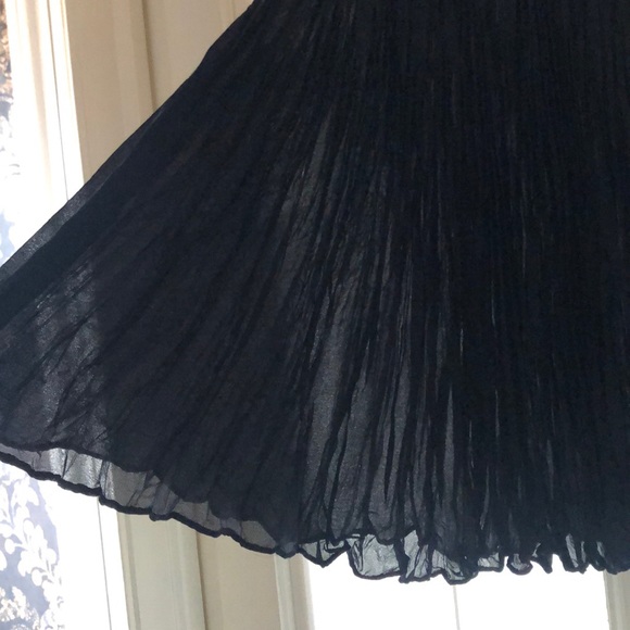 Moda International Midi Sheer Black Skirt XS - Picture 4 of 5